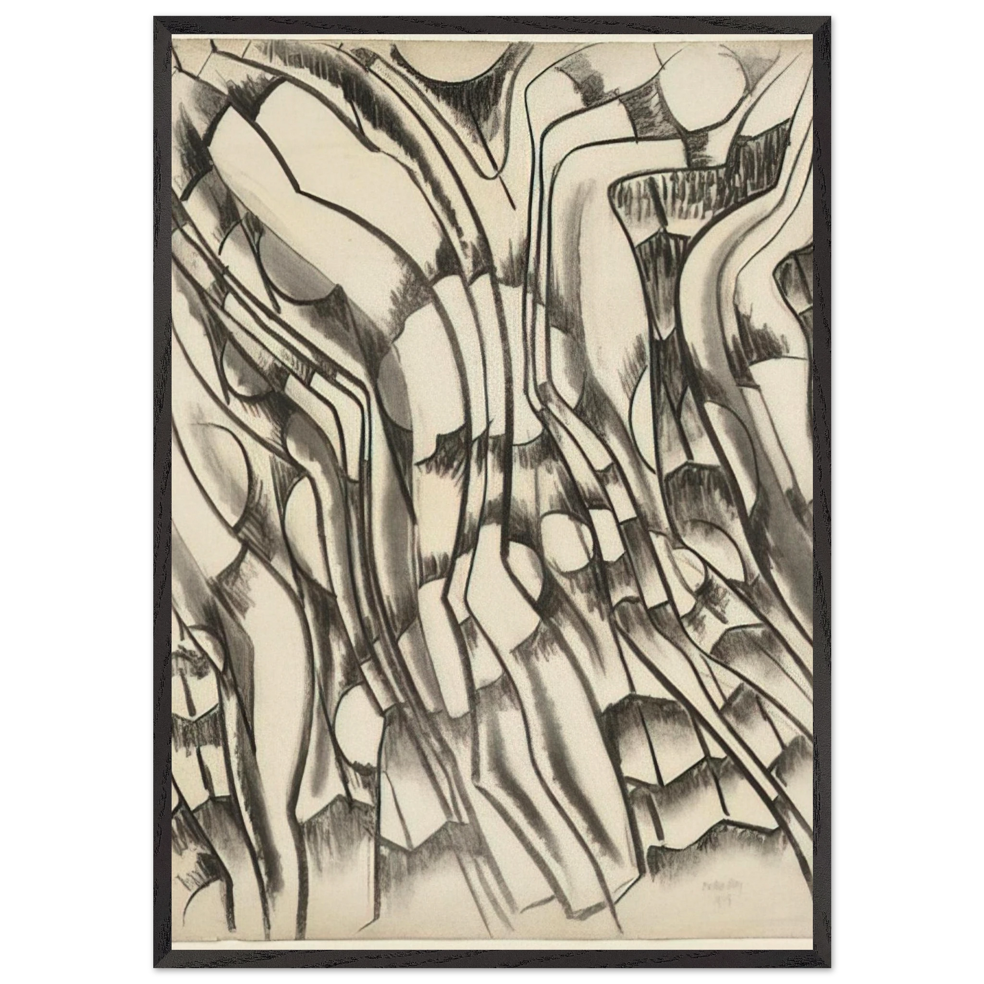 UNTITLED 1 N9 - Man Ray Framed Art Print – Black Wooden Frame - Default Title - -Framed Art Print