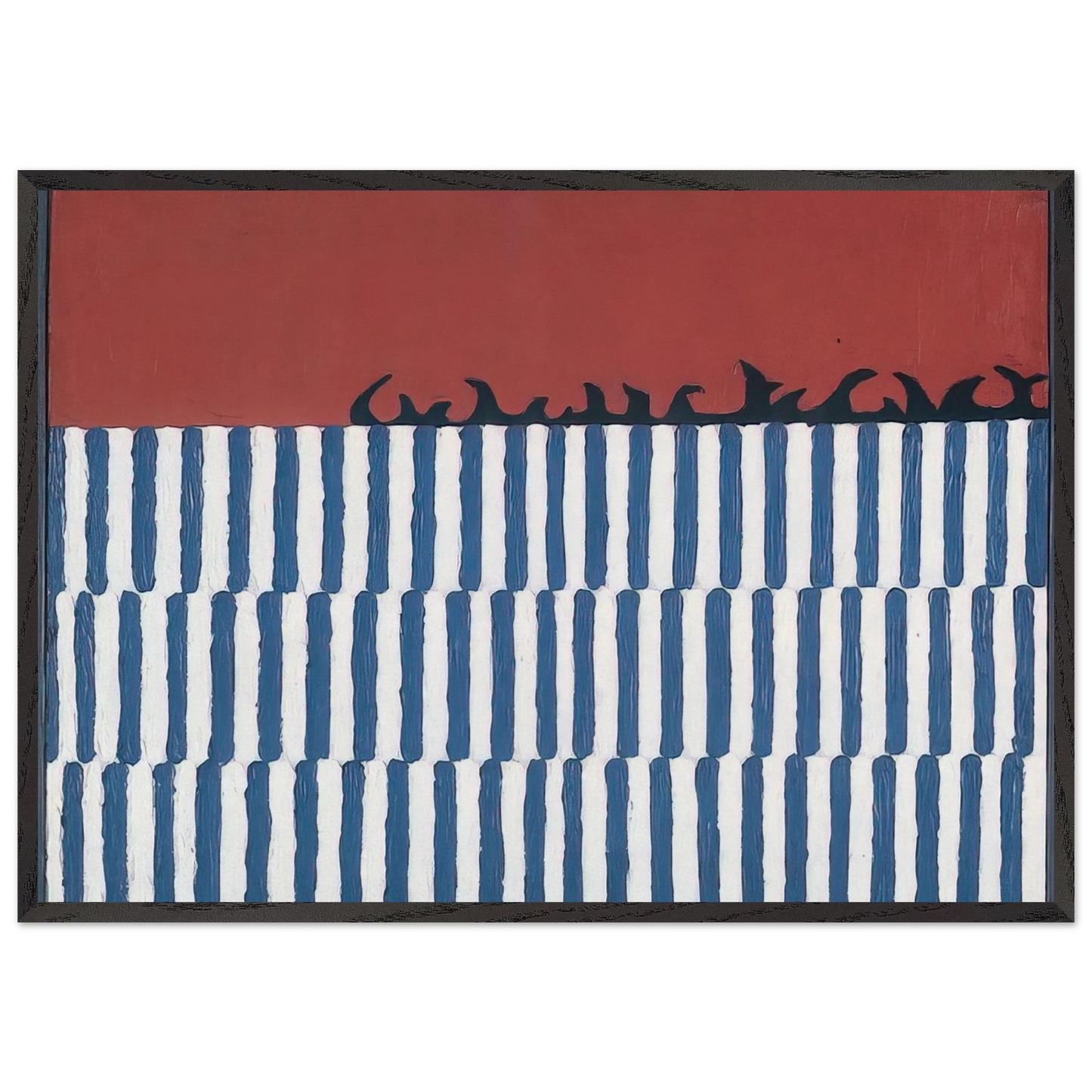 Untitled No 11a - 1958 - Forrest Bess Framed Art Print – Black Wooden Frame - Default Title - -Framed Art Print