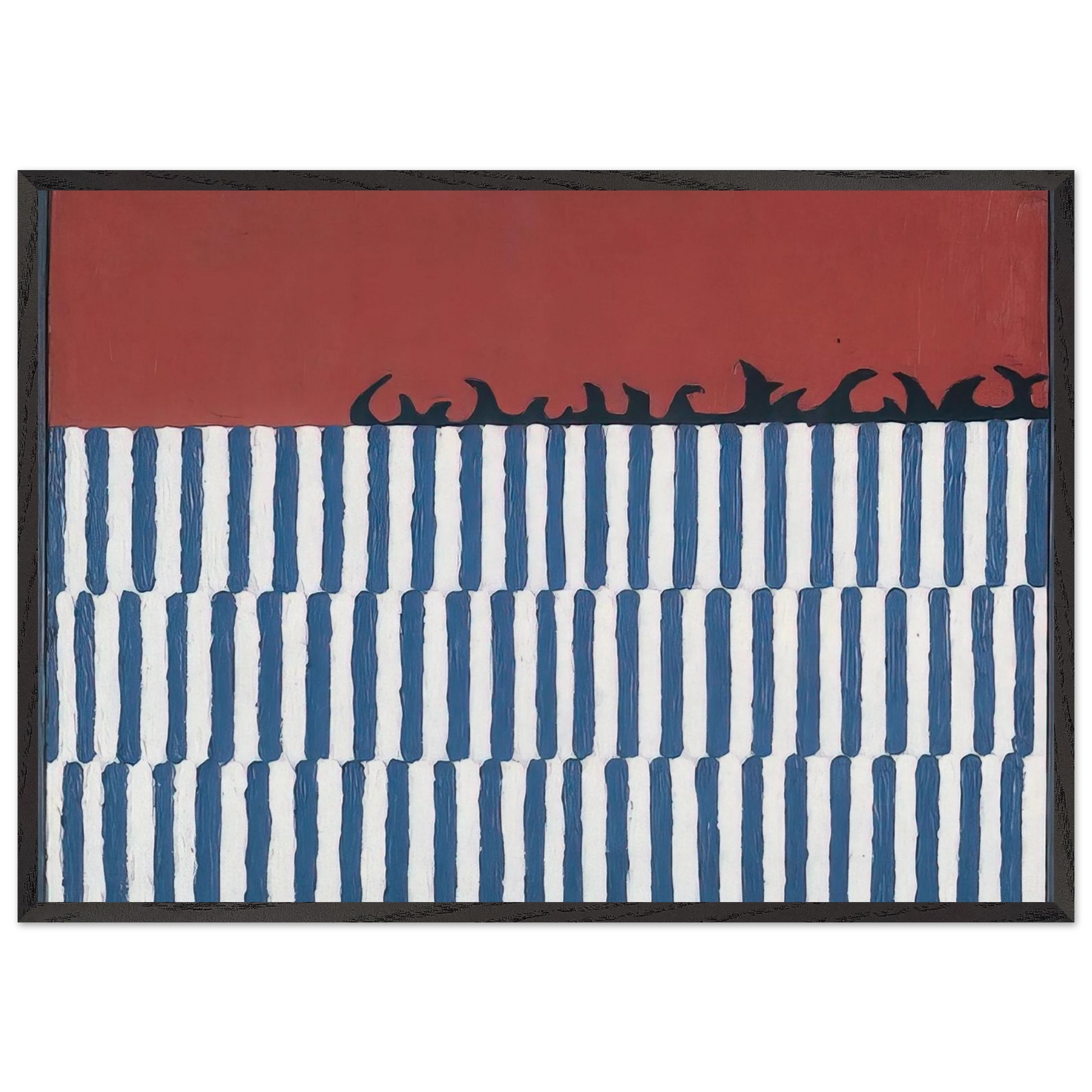 Untitled No 11a - 1958 - Forrest Bess Framed Art Print – Black Wooden Frame - Default Title - -Framed Art Print