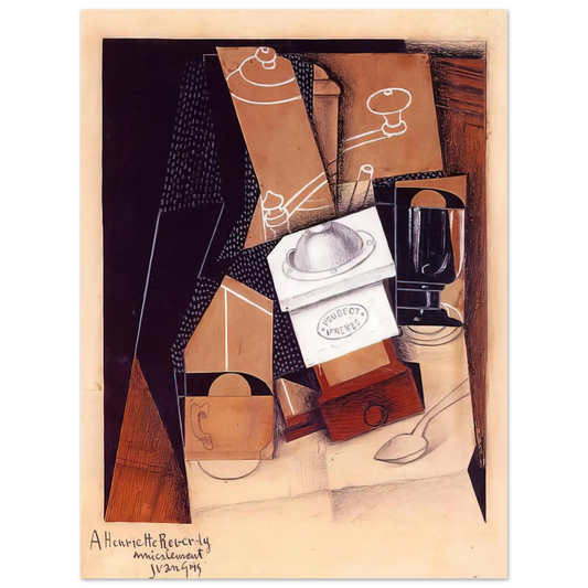 Juan Gris - THE COFFEE GRINDER 1916 Fine Art Poster - Default Title
