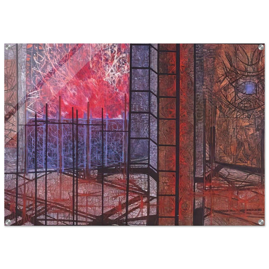 Chronicle - 1964 - Jimmy Ernst Acrylic Print - 70x100 cm / 28x40″ inches
