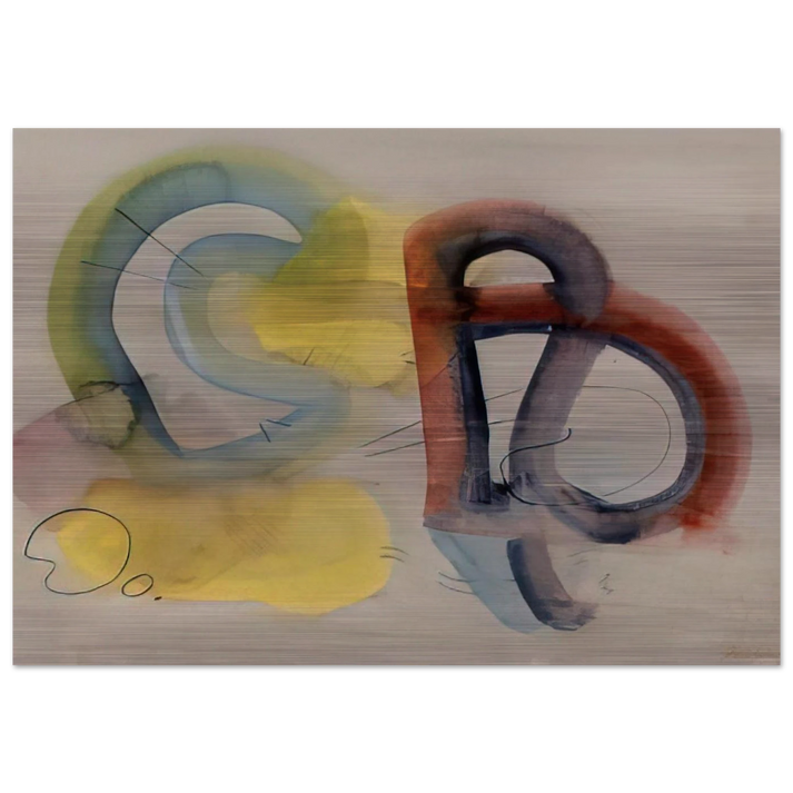 Mallorca - 1934 - John Ferren Brushed Aluminum Print - 70x100 cm / 28x40 inches | John Ferren Aluminum Print | John Ferren Prints