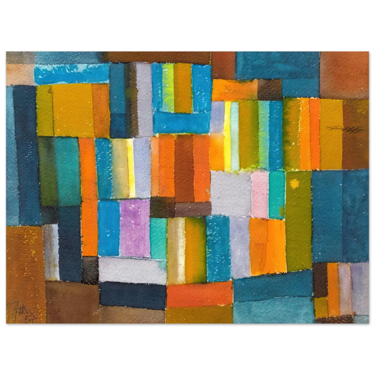 Johannes Itten - Composition in Orange and Blue-Green - 1957 Fine Art Poster - Default Title