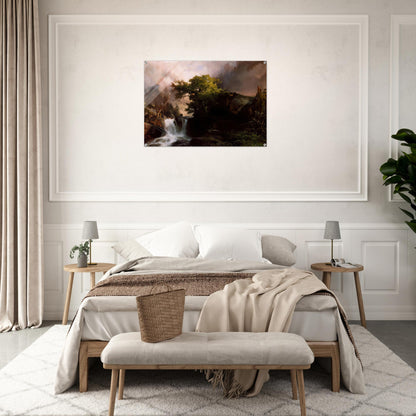 A Mountain Stream - Thomas Moran Acrylic Print - 70x100 cm / 28x40″ inches