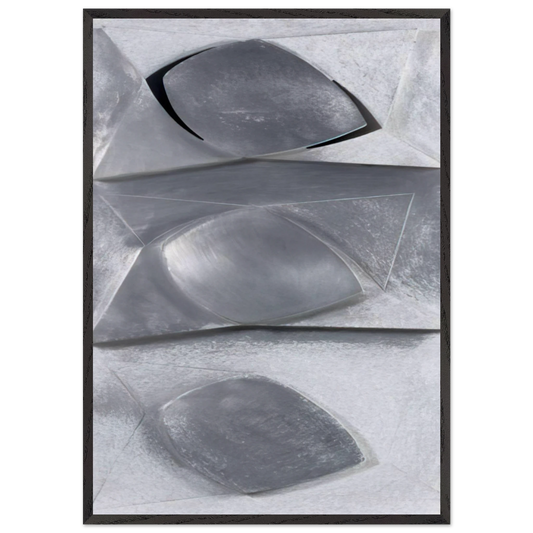 Composition-Relief - Concretism - Gyula Kosice Framed Art Print – Black Wooden Frame - Default Title - -Framed Art Print