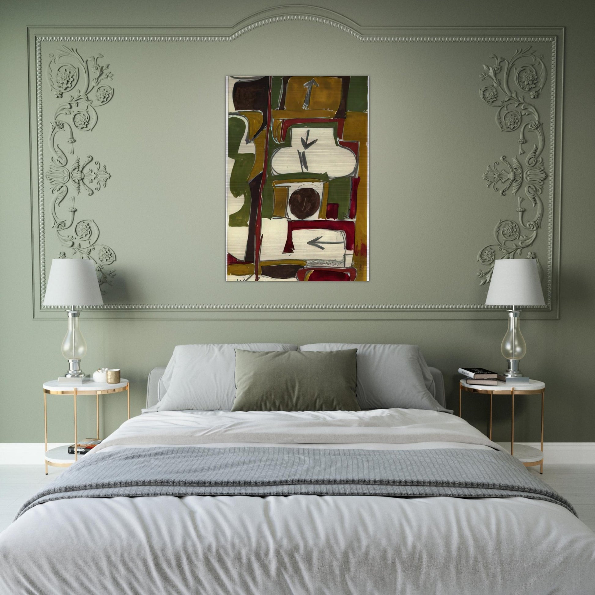 Untitled - 1956 - Will Barnet Brushed Aluminum Print - 70x100 cm / 28x40 inches | Will Barnet Aluminum Print | Will Barnet Prints