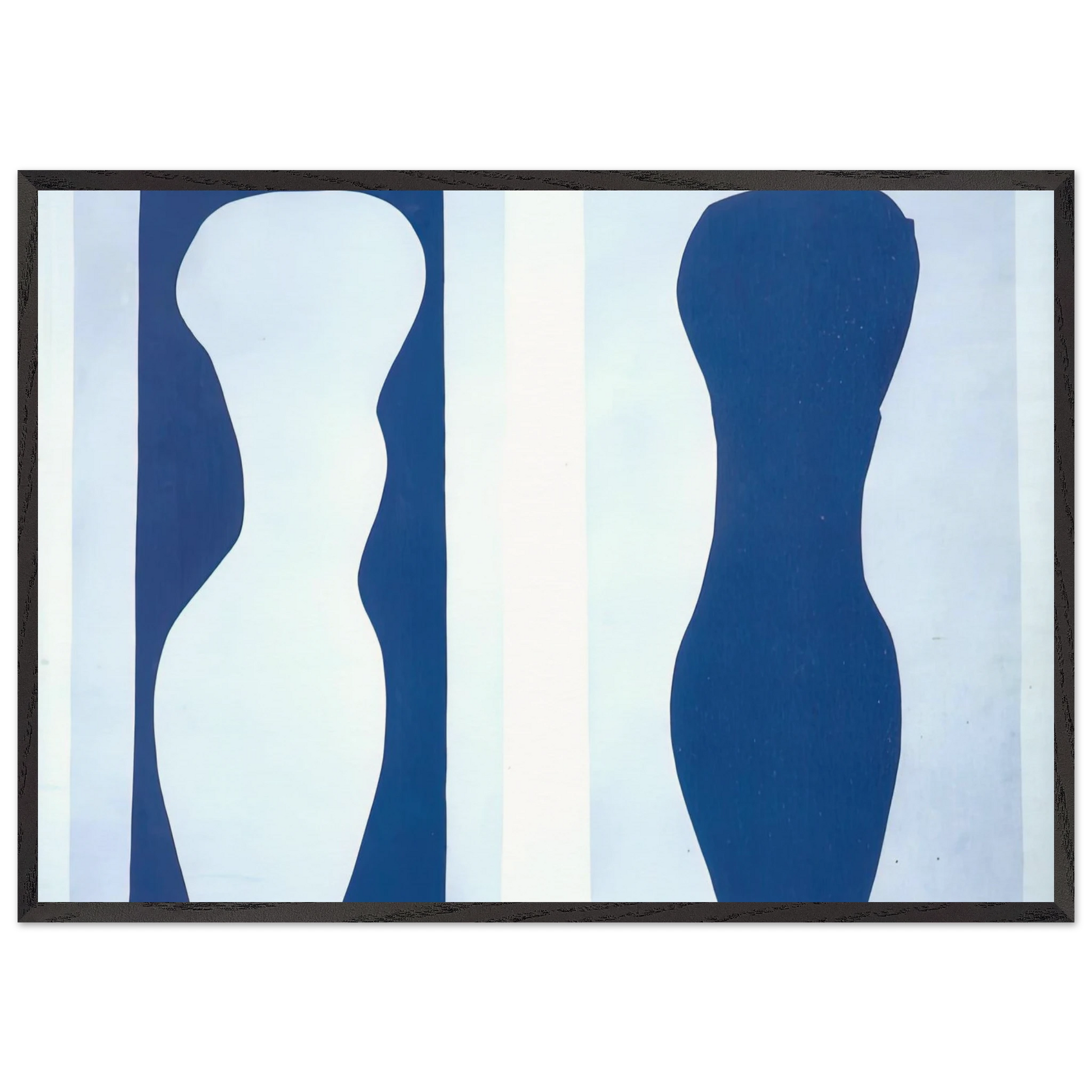 WHITE TORSO AND BLUE TORSO 1944 - Henri Matisse Framed Art Print – Black Wooden Frame - Default Title - -Framed Art Print