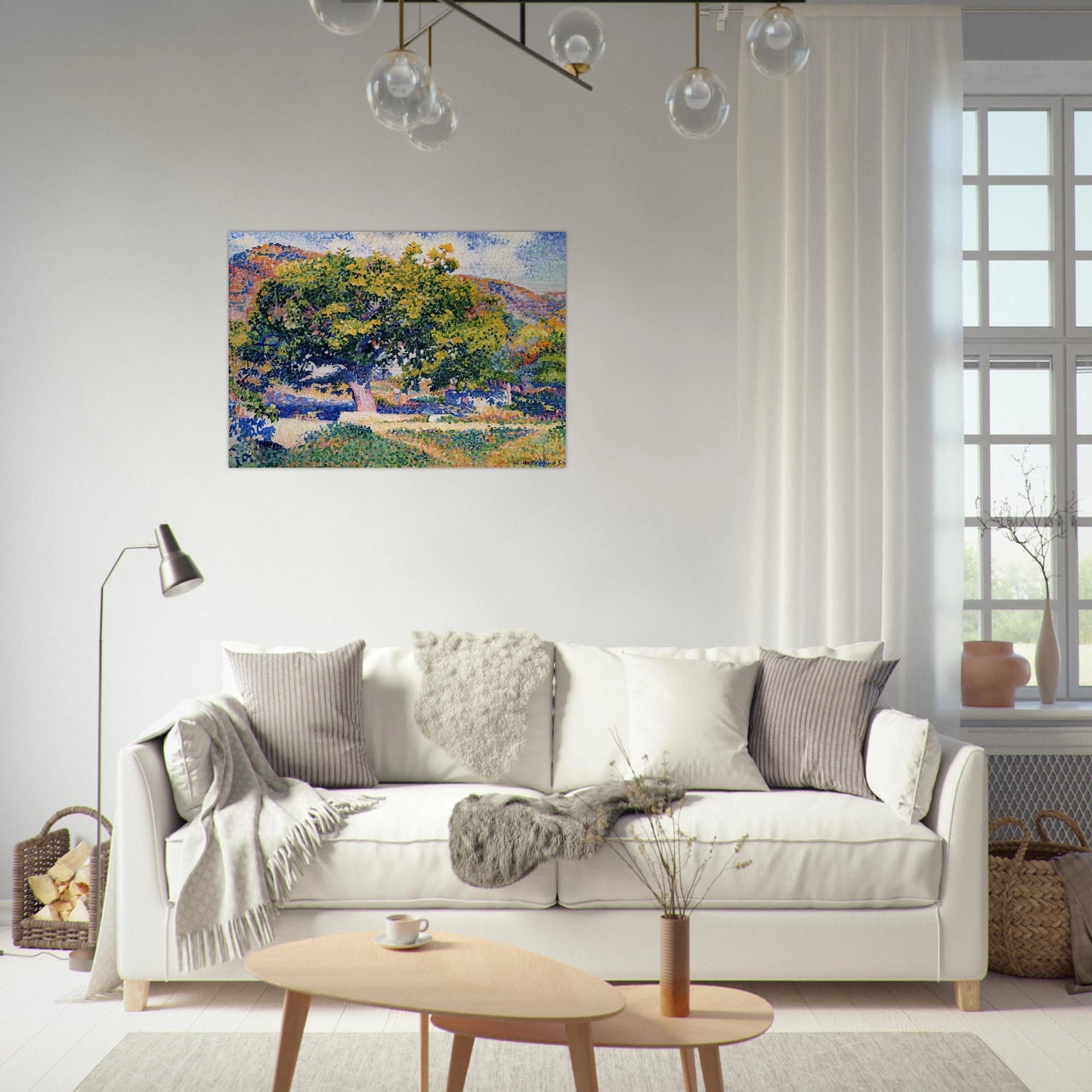 Around My House - Henri-Edmond Cross Brushed Aluminum Print - 70x100 cm / 28x40 inches | Henri-Edmond Cross Aluminum Print | Henri-Edmond Cross Prints