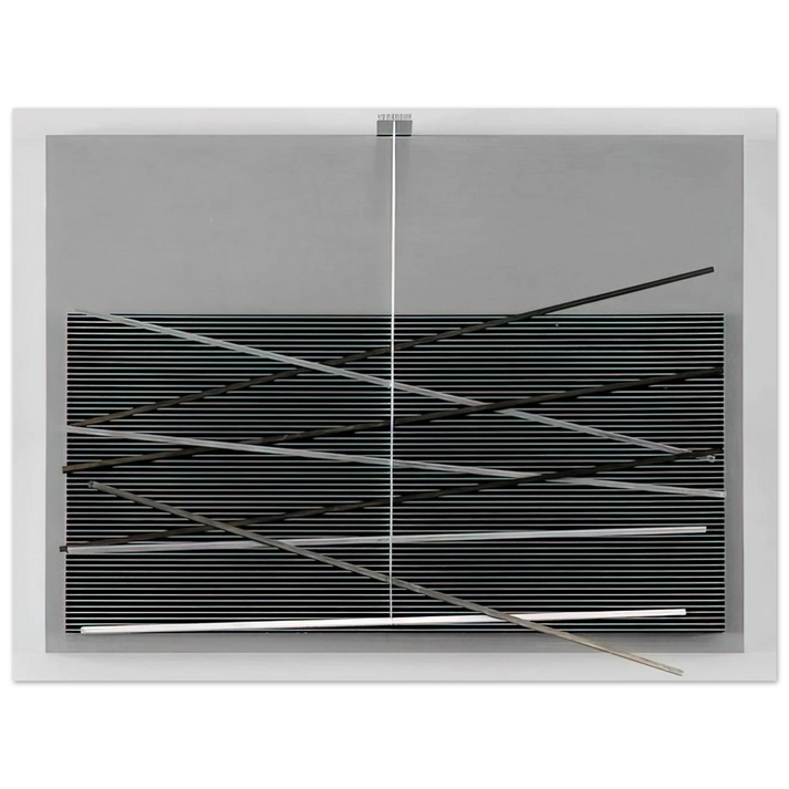 Jesus Rafael Soto - VIBRATIONS M TALLIQUES 1969  75x100 cm / 30x40inches Fine Art Poster