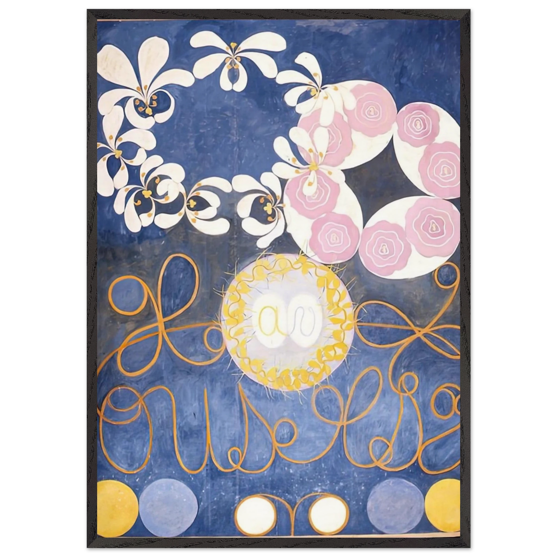 THE TEN LARGEST 1907 - Hilma af Klint Framed Art Print – Black Wooden Frame - Default Title - -Framed Art Print