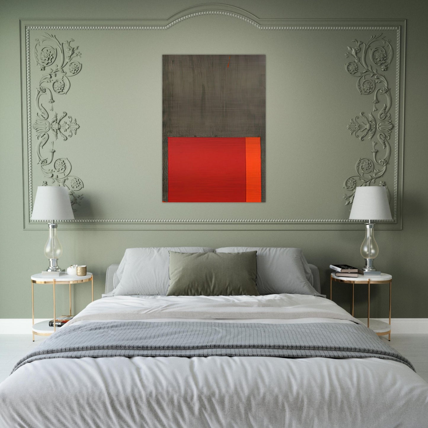 4.5.68 - 1968 - John Hoyland Brushed Aluminum Print - 70x100 cm / 28x40 inches | John Hoyland Aluminum Print | John Hoyland Prints