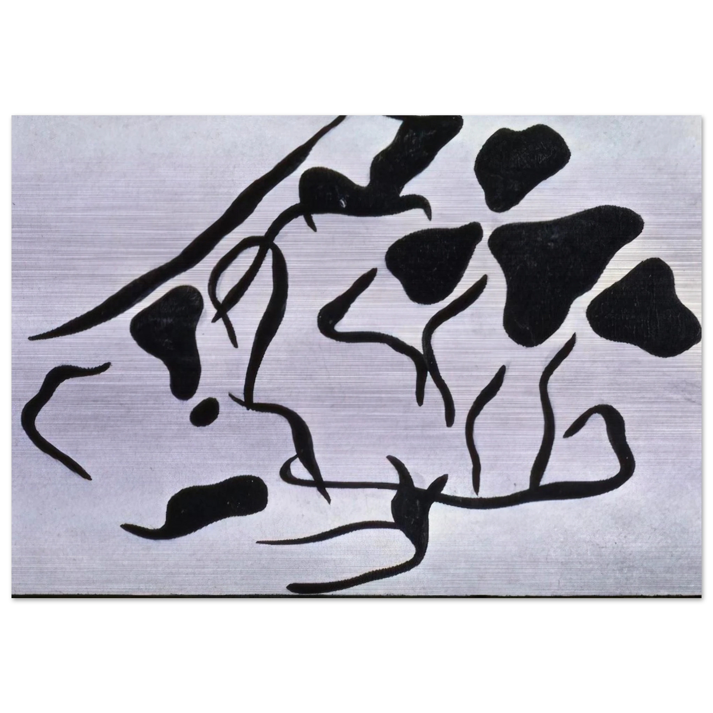 Automatic Drawing - Jean Arp Brushed Aluminum Print - 70x100 cm / 28x40 inches | Jean Arp Aluminum Print | Jean Arp Prints