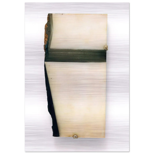 Marble #10 - 1981 - Brice Marden Brushed Aluminum Print - 70x100 cm / 28x40 inches | Brice Marden Aluminum Print | Brice Marden Prints