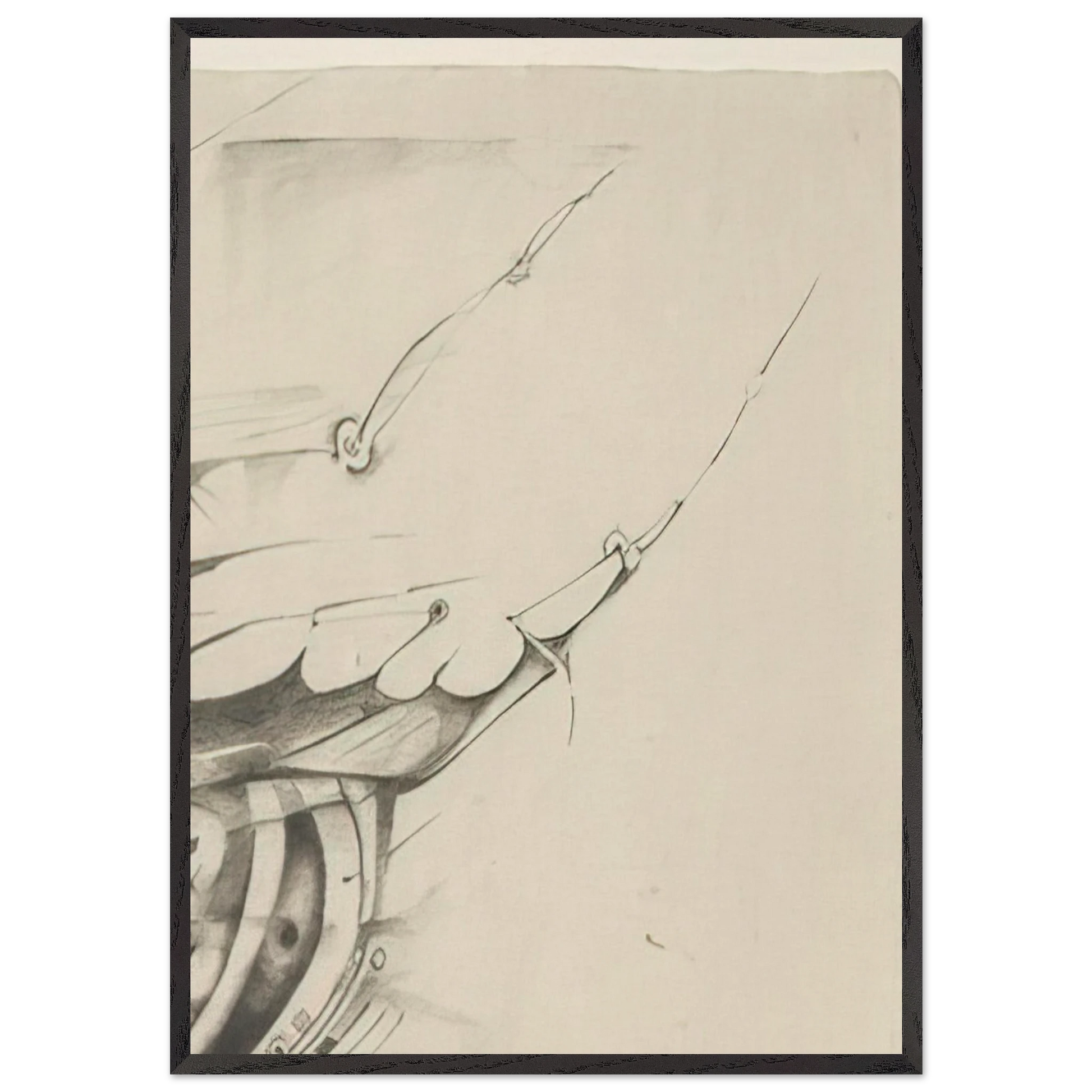 UNTITLED 1998 1 - Lee Bontecou Framed Art Print – Black Wooden Frame - Default Title - -Framed Art Print