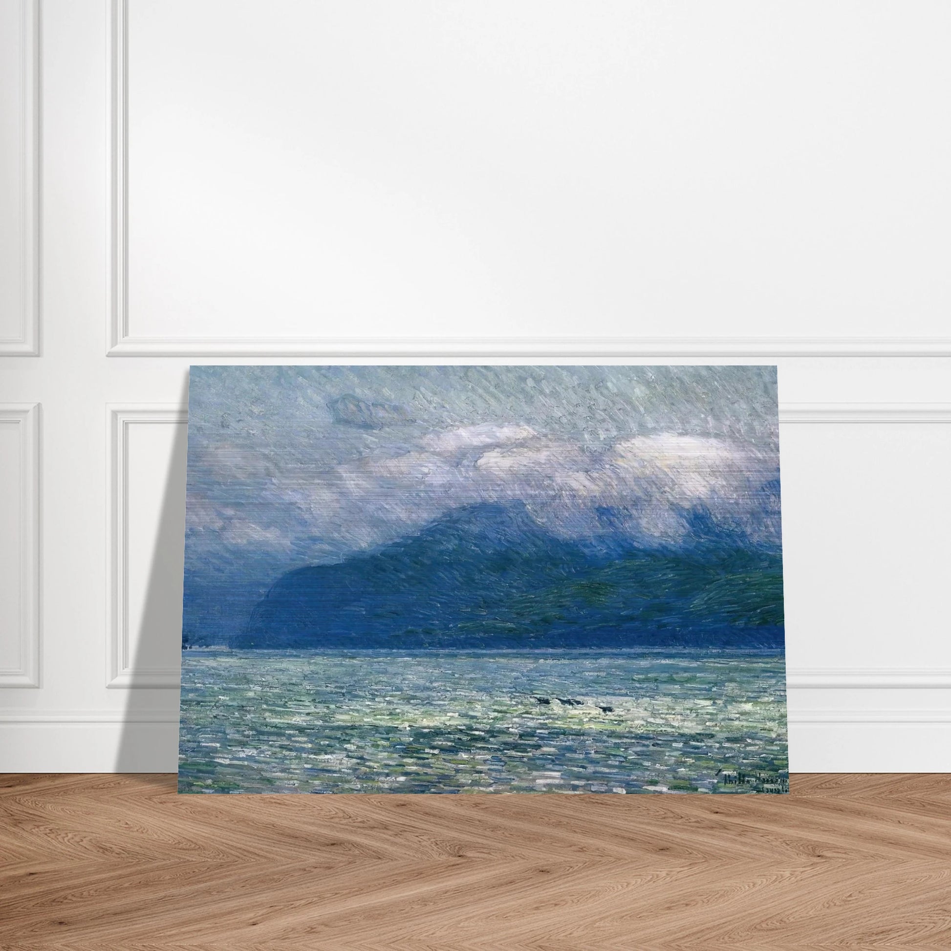 The Silver Veil and the Golden Gate - Childe Hassam Brushed Aluminum Print - 70x100 cm / 28x40 inches | Childe Hassam Aluminum Print | Childe Hassam Prints