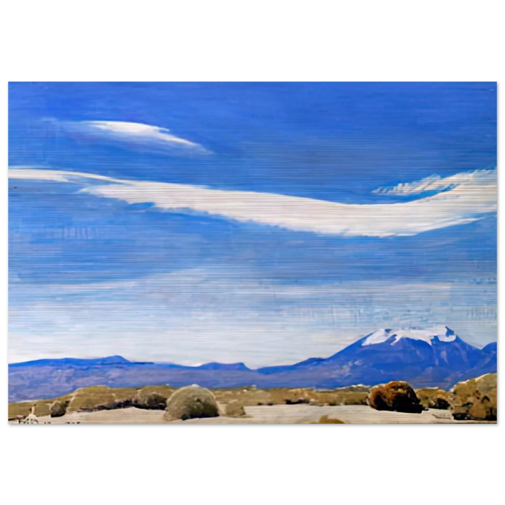 THE CLOUD COACHELLA VALLEY CALIFORNIA 1940 - Maynard Dixon Brushed Aluminum Print - 70x100 cm / 28x40 inches | Maynard Dixon Aluminum Print | Maynard Dixon Prints