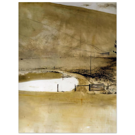 Andrew Wyeth - NOT DETECTED 34 Wall Art - 21x29.7 cm / 8x12" - Fine Art Poster - -