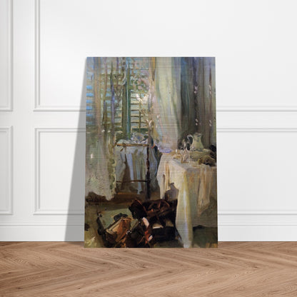 A Hotel Room - John Singer Sargent Brushed Aluminum Print - 70x100 cm / 28x40 inches | John Singer Sargent Aluminum Print | John Singer Sargent Prints