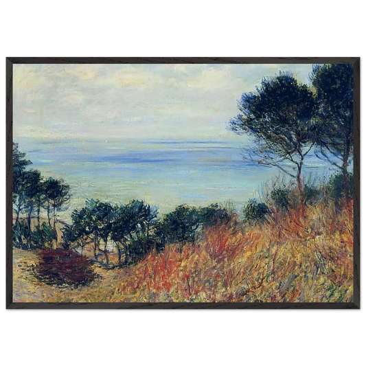 The Coast of Varengeville - claude monet Framed Art Print – Black Wooden Frame - Default Title - -Framed Art Print