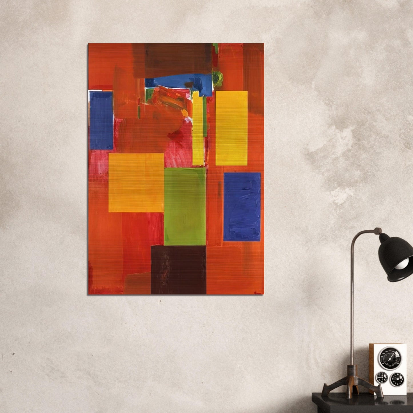 Sanctum Sanctorum - Hans Hofmann Brushed Aluminum Print - 70x100 cm / 28x40 inches | Hans Hofmann Aluminum Print | Hans Hofmann Prints