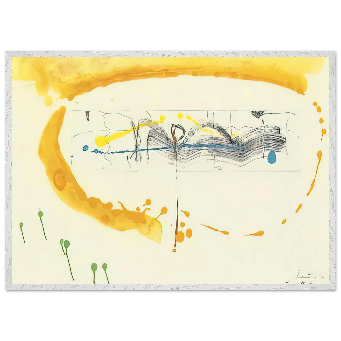 Helen Frankenthaler - Making Music - 2000 Wall art - 70x100 cm / 28x40 inches - Fine Art Poster - -