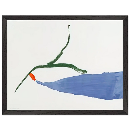 Helen Frankenthaler - A Little Zen - 1970 Wall art - 50x70 cm / 20x28 Inches - Premium Wooden Framed Poster With Fine Art Paper - Wood frame