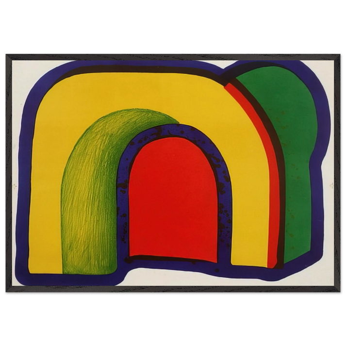 Arch - 1971 - Howard Hodgkin 70x100 cm / 28x40 inches Framed Art Print – Black Wooden Frame