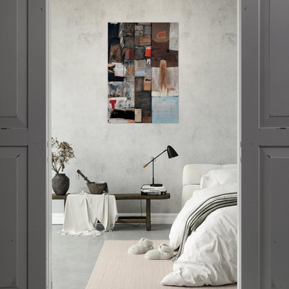 SUMMERSTORM 1959 - Robert Rauschenberg Brushed Aluminum Print - 70x100 cm / 28x40 inches | Robert Rauschenberg Aluminum Print | Robert Rauschenberg Prints