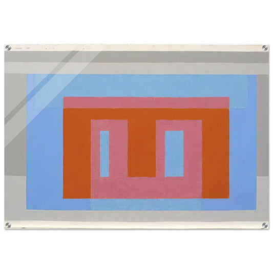 ADOBE VARIANT LUMINOUS DAY 1952 - Josef Albers Acrylic Print - 70x100 cm / 28x40″ inches | Josef Albers Wall Art | Josef Albers Prints