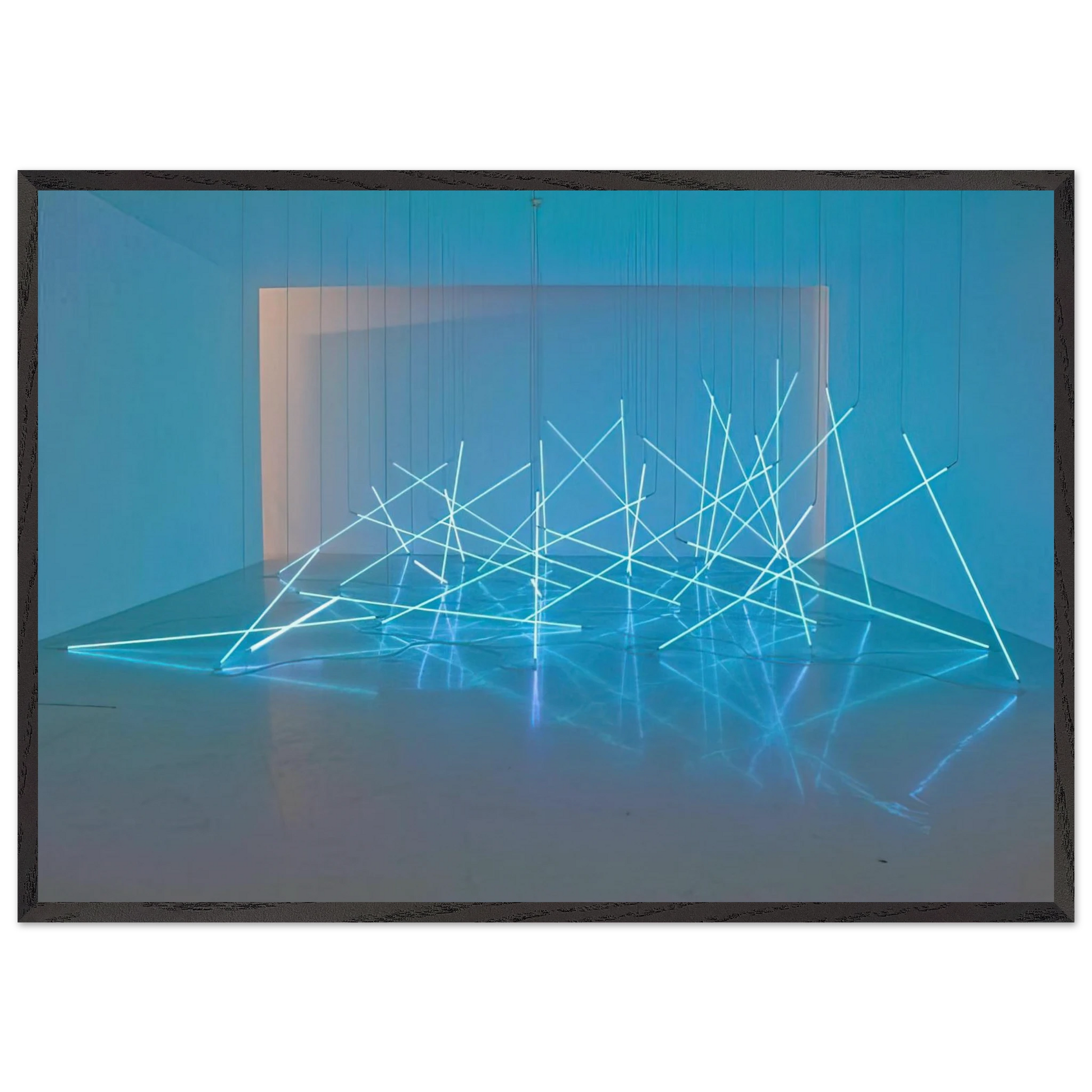 Avalanche - 1996 - Francois Morellet Framed Art Print – Black Wooden Frame - Default Title - -Framed Art Print