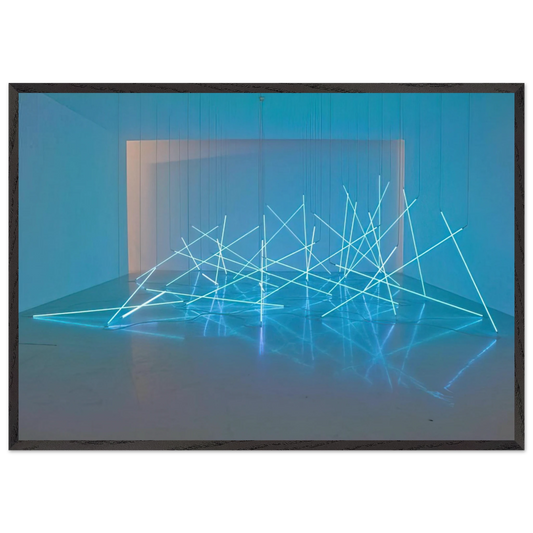 Avalanche - 1996 - Francois Morellet Framed Art Print – Black Wooden Frame - Default Title - -Framed Art Print