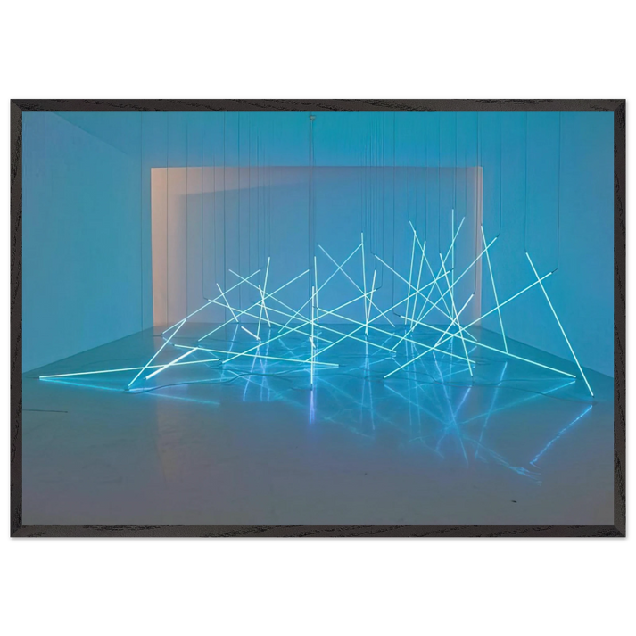 Avalanche - 1996 - Francois Morellet 70x100 cm / 28x40 inches Framed Art Print – Black Wooden Frame