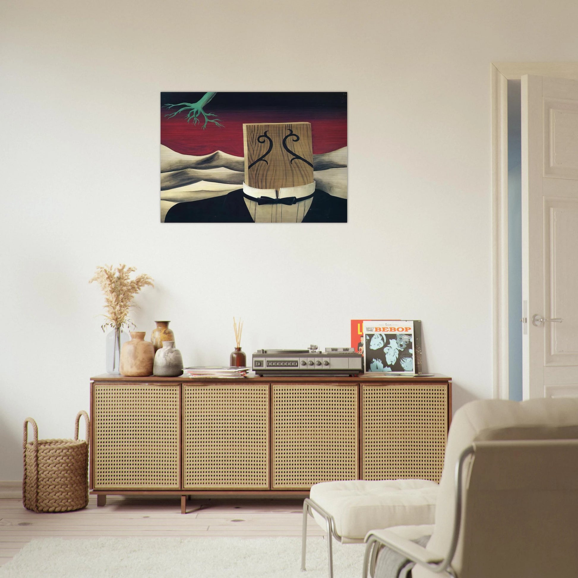 THE CONQUEROR 1926 - Rene Magritte Brushed Aluminum Print - 70x100 cm / 28x40 inches | Rene Magritte Aluminum Print | Rene Magritte Prints