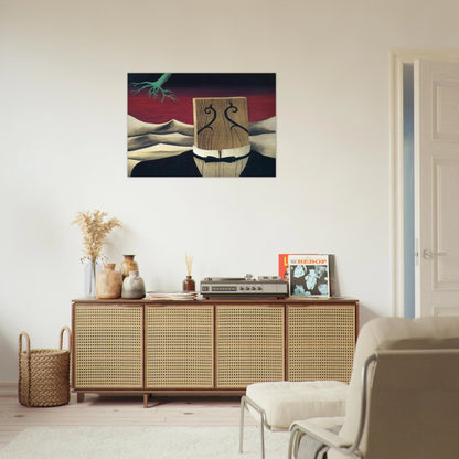 THE CONQUEROR 1926 - Rene Magritte Brushed Aluminum Print - 70x100 cm / 28x40 inches | Rene Magritte Aluminum Print | Rene Magritte Prints