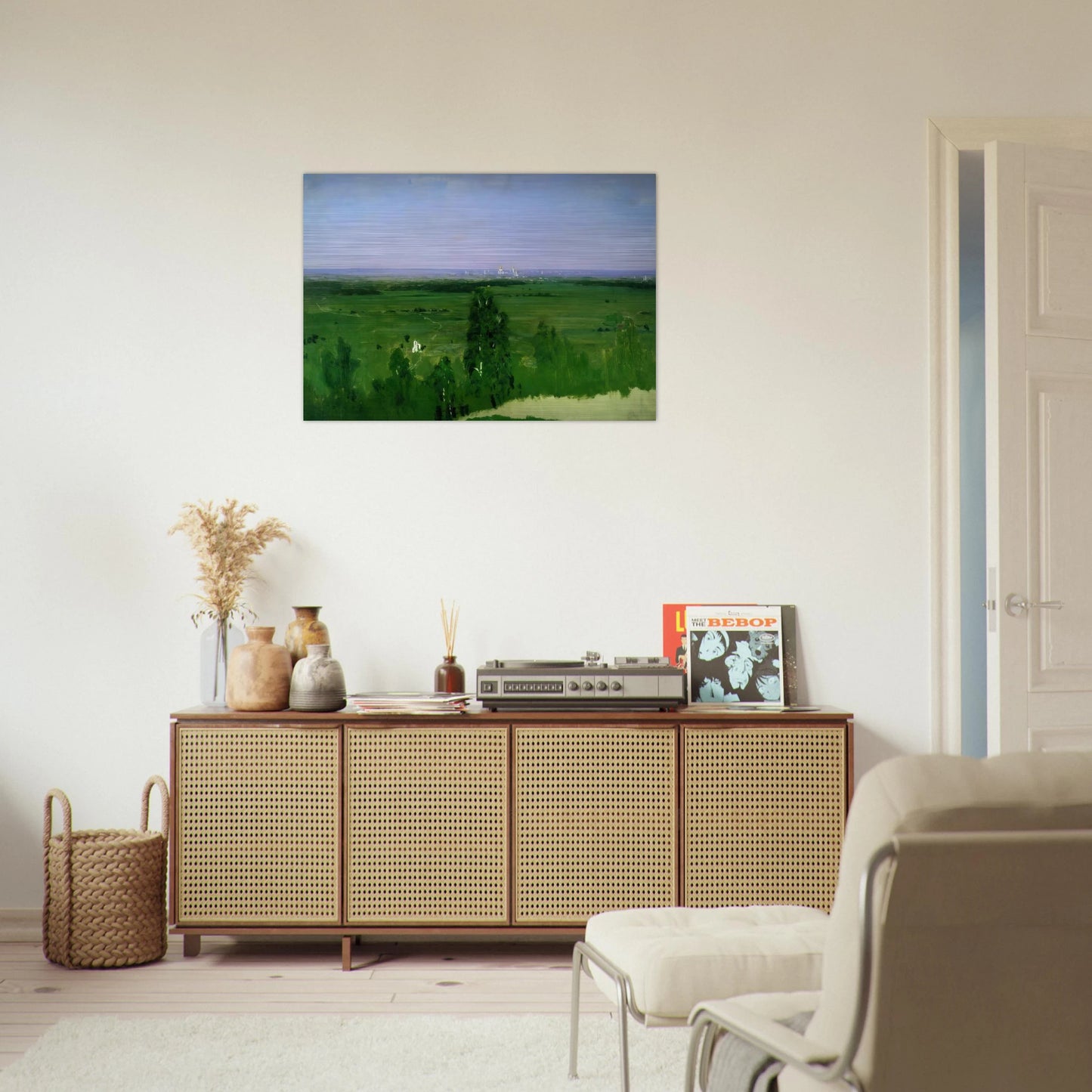 View on Moscow from Sparrow Hills - Arkhyp Kuindzhi Brushed Aluminum Print - 70x100 cm / 28x40 inches | Arkhyp Kuindzhi Aluminum Print | Arkhyp Kuindzhi Prints