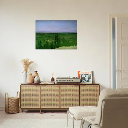 View on Moscow from Sparrow Hills - Arkhyp Kuindzhi Brushed Aluminum Print - 70x100 cm / 28x40 inches | Arkhyp Kuindzhi Aluminum Print | Arkhyp Kuindzhi Prints