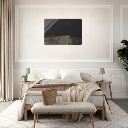 GREY AND GREEN PAINTING 1957 - Antoni Tapies Acrylic Print - 70x100 cm / 28x40″ inches