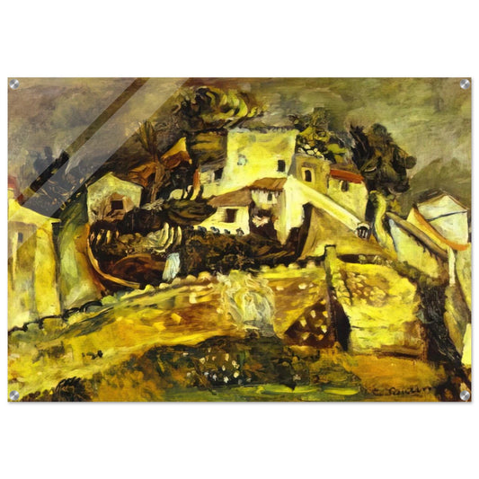 LANDSCAPE AT CAGNES - Chaim Soutine Acrylic Print - 70x100 cm / 28x40″ inches
