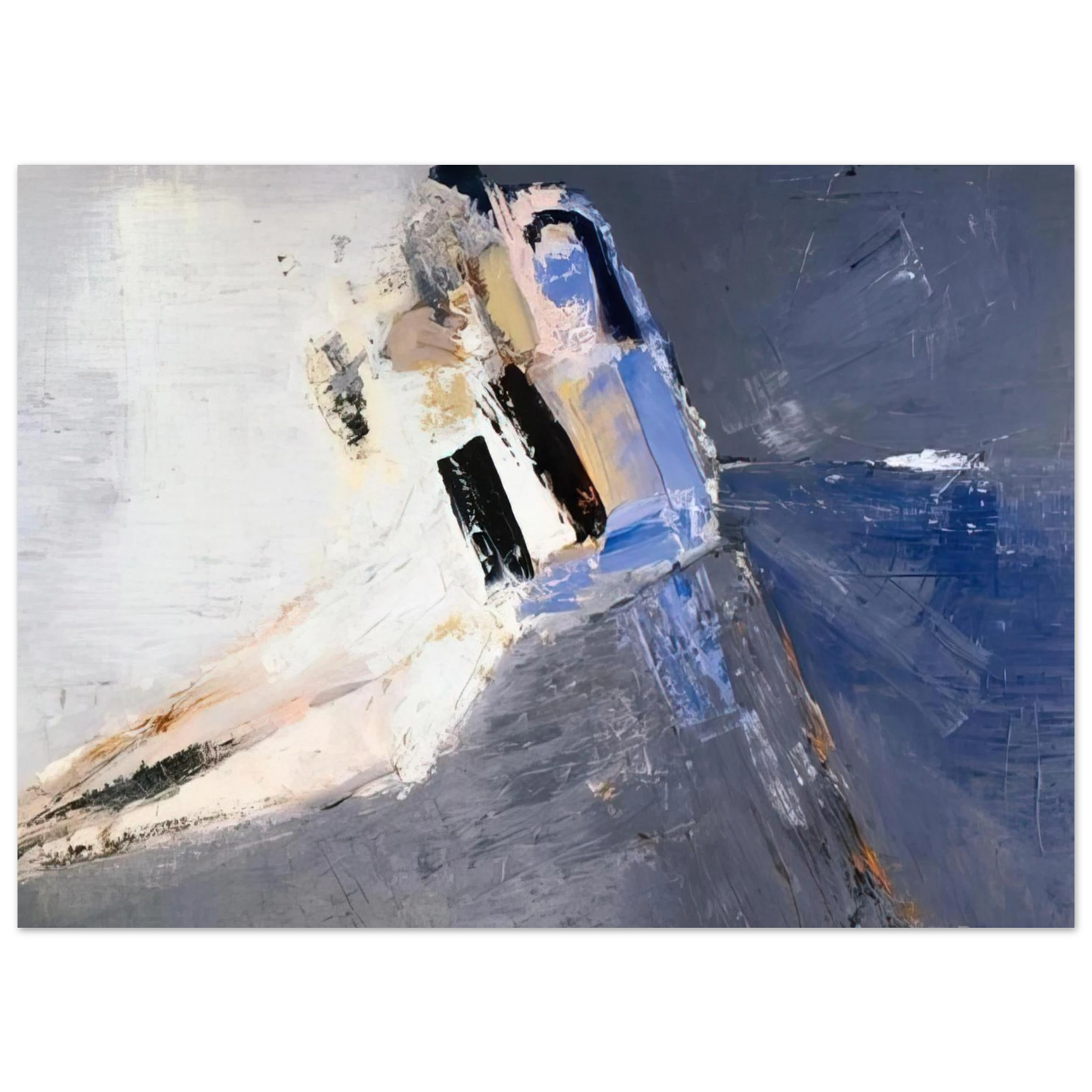 Nicolas de Stael - Figure accoudée - 1953 Fine Art Poster - 75x100 cm / 30x40 inches
