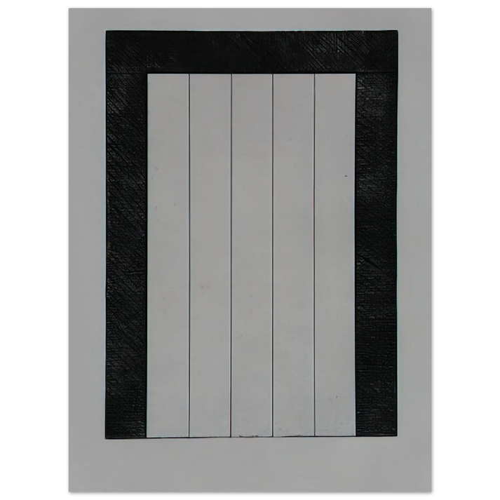 Brice Marden - Untitled from 12 Views for Caroline Tatyana - 1979  75x100 cm / 30x40inches Fine Art Poster