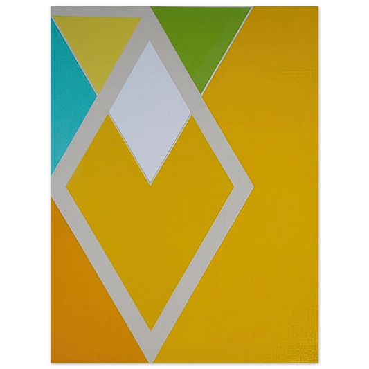 Larry Zox - Temple Swift from the Diamond Drill series - Hard Edge Painting Fine Art Poster - Default Title