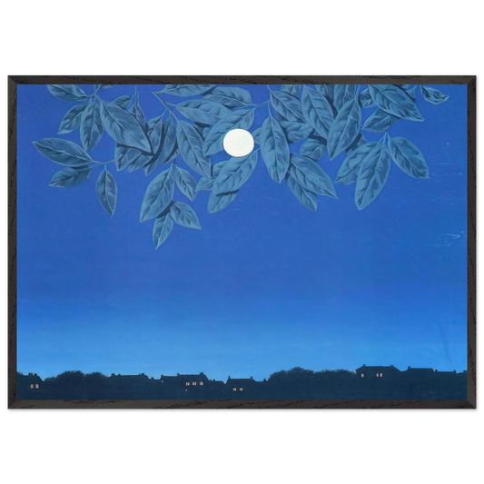 THE BLANK PAGE 1967 - Rene Magritte 70x100 cm / 28x40 inches Framed Art Print – Black Wooden Frame
