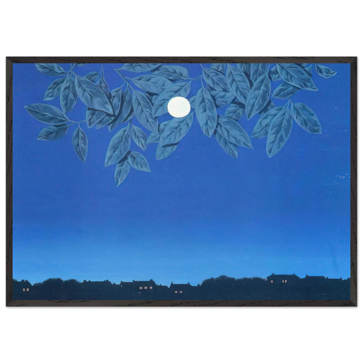 THE BLANK PAGE 1967 - Rene Magritte 70x100 cm / 28x40 inches Framed Art Print – Black Wooden Frame