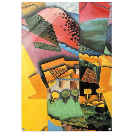 LANDSCAPE AT CERET 1913 - Juan Gris Acrylic Print - 70x100 cm / 28x40″ inches