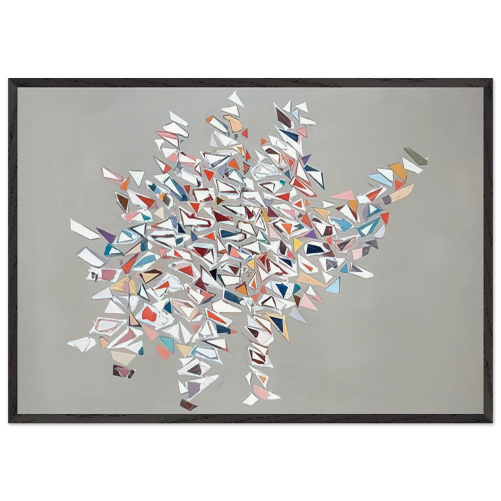 Untitled - 1996 N1 - Robert Goodnough 70x100 cm / 28x40 inches Framed Art Print – Black Wooden Frame