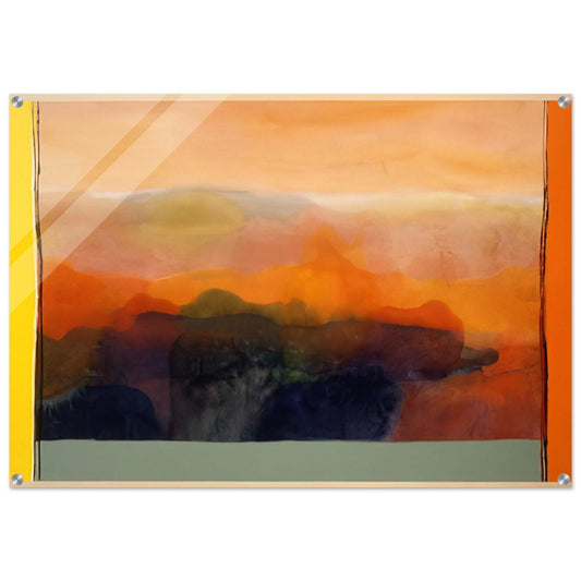 Valley of Stone - 1989 - Ronnie Landfield Acrylic Print - 70x100 cm / 28x40″ inches | Ronnie Landfield Wall Art | Ronnie Landfield Prints