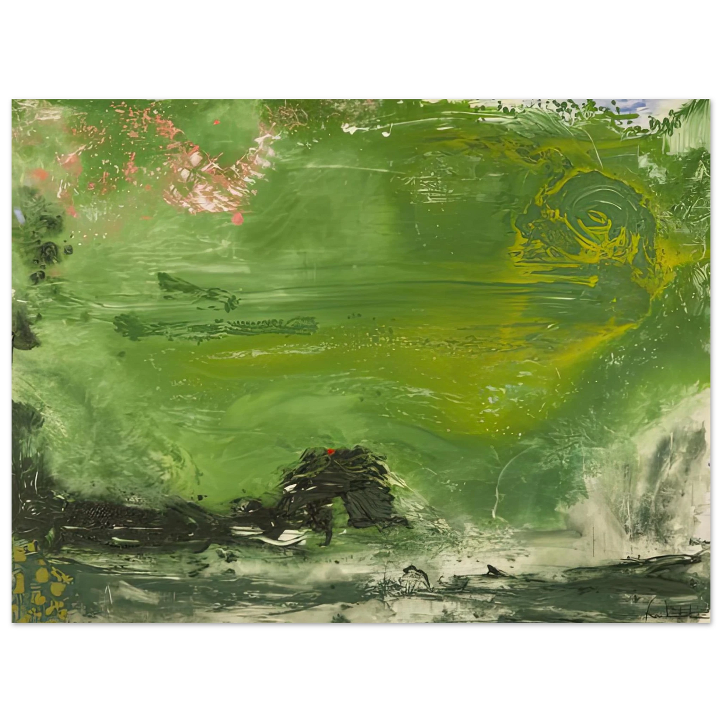 Helen Frankenthaler - Overture, 1992- Wall Art - 21x29.7 cm / 8x12" - Fine Art Poster - -