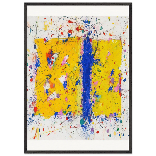 Light in Itself - Sam Francis Framed Art Print – Black Wooden Frame - Default Title - -Framed Art Print