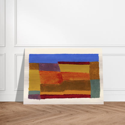 STUDY FOR LAYERED 1940 - Josef Albers Brushed Aluminum Print - 70x100 cm / 28x40 inches | Josef Albers Aluminum Print | Josef Albers Prints