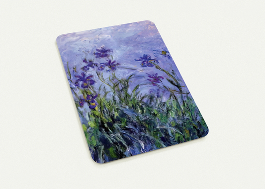 Lilac Irises By claude monet Pack of 10 Post Cards | claude monet Post Cards | A6 (10.5 x 14.8 cm) - 4.1 x 5.8 inches
